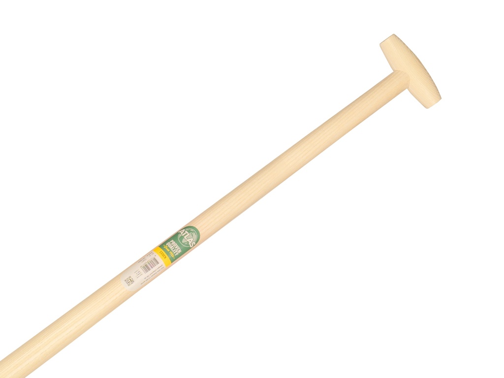 Steekbats ATLAS DIAMANT 1/4 000 gehard, gepolijst, RONDE OPSTAP, met ATLAS schopsteel 100 cm gebogen, FSC 100%