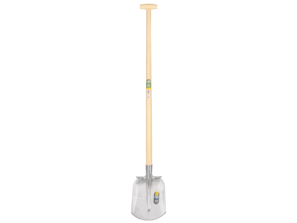Steekbats ATLAS DIAMANT 1/4 000 gehard, gepolijst, RONDE OPSTAP, met ATLAS schopsteel 120 cm gebogen, FSC 100%