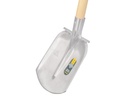 Steekbats ATLAS DIAMANT 1/4 000 gehard, gepolijst, RONDE OPSTAP, met ATLAS schopsteel 120 cm gebogen, FSC 100%