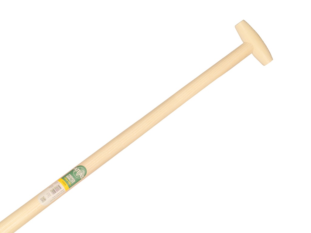 Steekbats ATLAS DIAMANT 1/4 000 gehard, gepolijst, RONDE OPSTAP, met ATLAS schopsteel 120 cm gebogen, FSC 100%