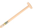 Steekbats ATLAS DIAMANT 1/4 000 gehard, gepolijst, RONDE OPSTAP, met Blijhamsteel 110 cm extra dubbel gebogen