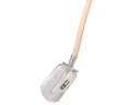 Steekbats ATLAS DIAMANT 1/4 000 gehard, gepolijst, RONDE OPSTAP, met Blijhamsteel 110 cm dubbel gebogen