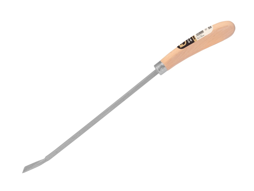 Aspergemes - Onkruidsteker Jimmy vierkant gesmeed 46 cm, met ergonomische houten greep