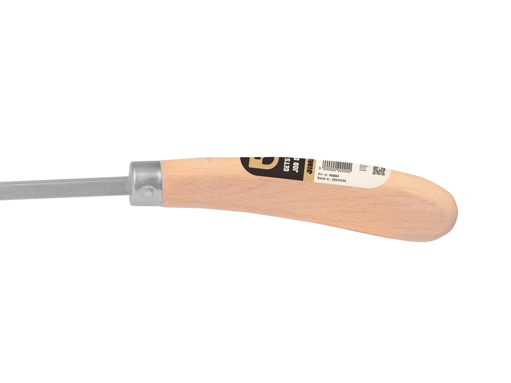 Aspergemes - Onkruidsteker Jimmy vierkant gesmeed 46 cm, met ergonomische houten greep