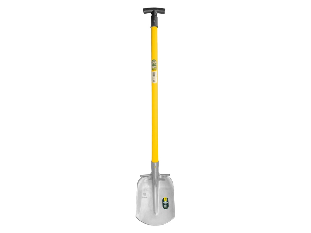Steekbats ATLAS DIAMANT 1/4 000 gehard, gepolijst, RONDE OPSTAP, met FIBERGLAS schopsteel 95 cm