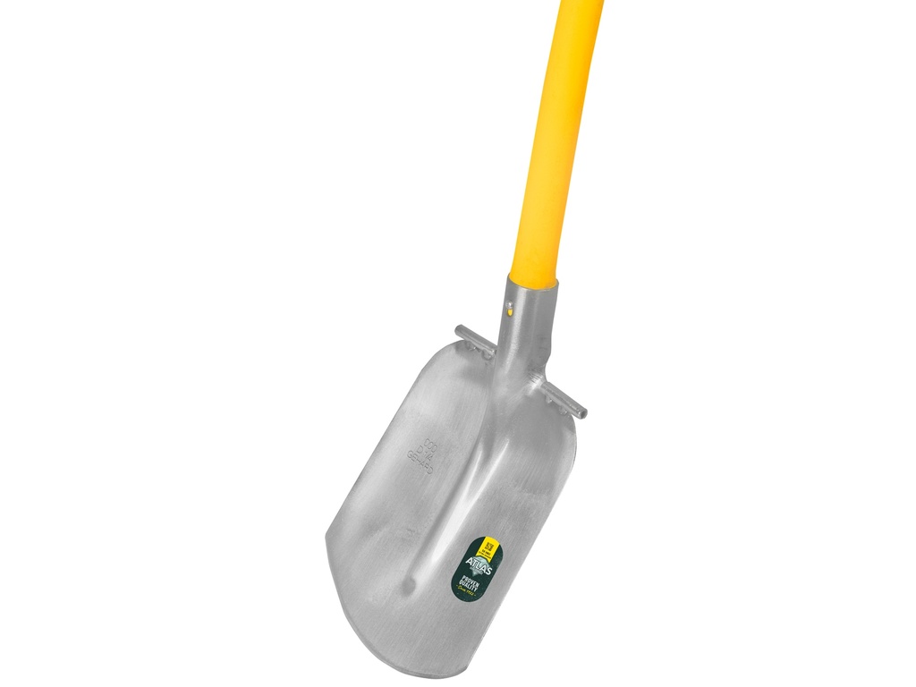 Steekbats ATLAS DIAMANT 1/4 000 gehard, gepolijst, RONDE OPSTAP, met FIBERGLAS schopsteel 95 cm