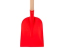 Betonschop ATLAS 1/2 0 rood, extra gehard, met ATLAS schopsteel 110 cm gebogen, FSC 100%