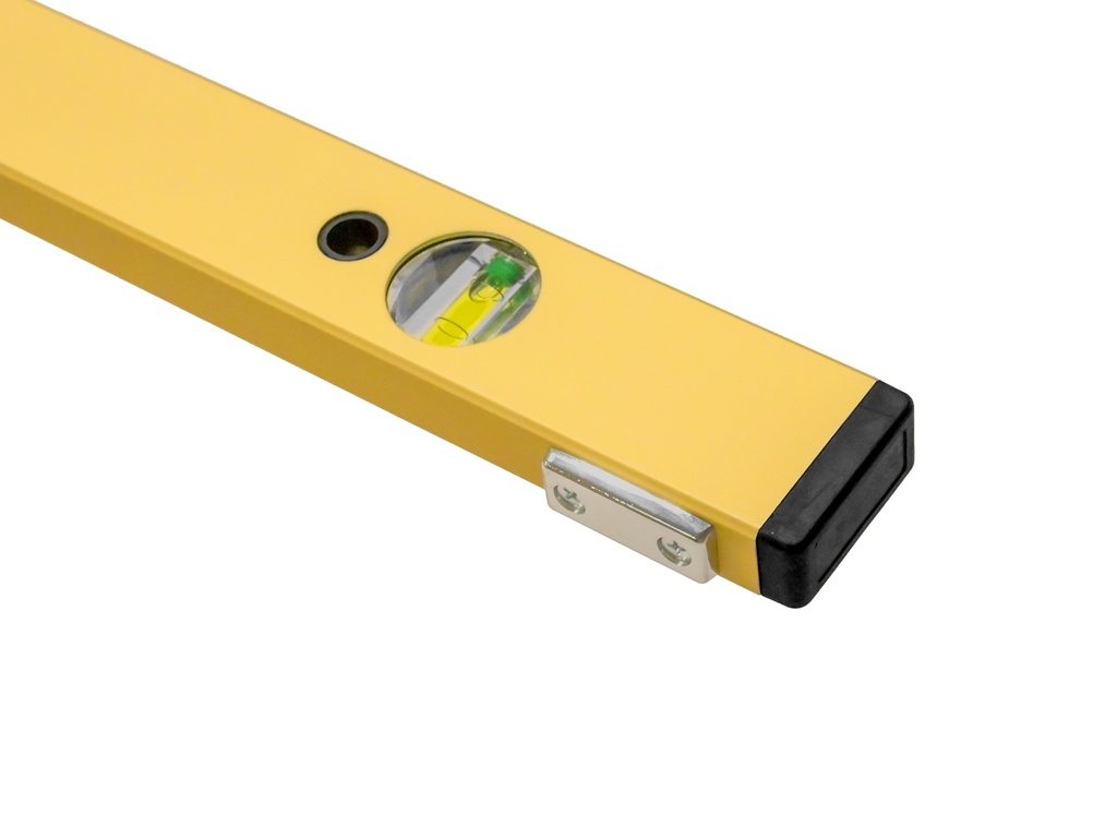 Waterpas LABORA Gold 150 cm, dikwandig aluminium, met 4 libellen en stelvoetjes