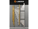 Strijklat - Afreilat LABORA 150 cm, 100 x 18 mm, met 2 libellen