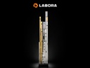 Strijklat - Afreilat LABORA 180 cm, 100 x 18 mm, met 2 libellen en 2 handgrepen