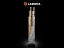 Strijklat - Afreilat LABORA 180 cm, 100 x 18 mm, met 2 libellen en 2 handgrepen