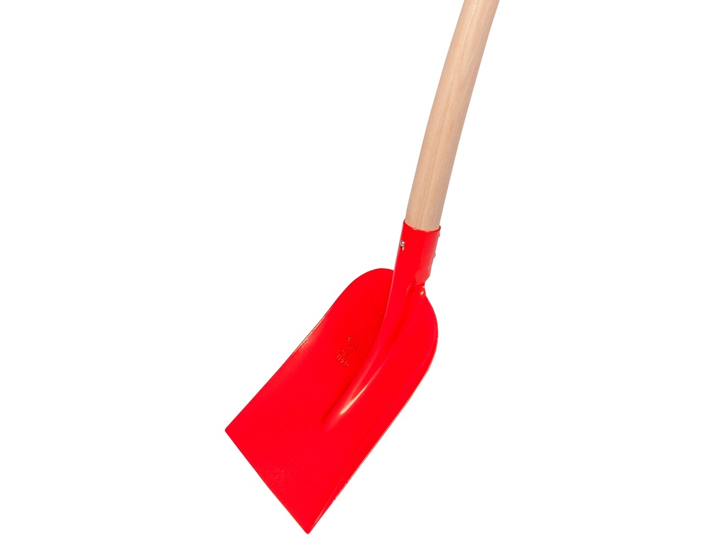 Betonschop ATLAS 1/2 0 rood, extra gehard, met ATLAS schopsteel 110 cm gebogen, FSC 100%