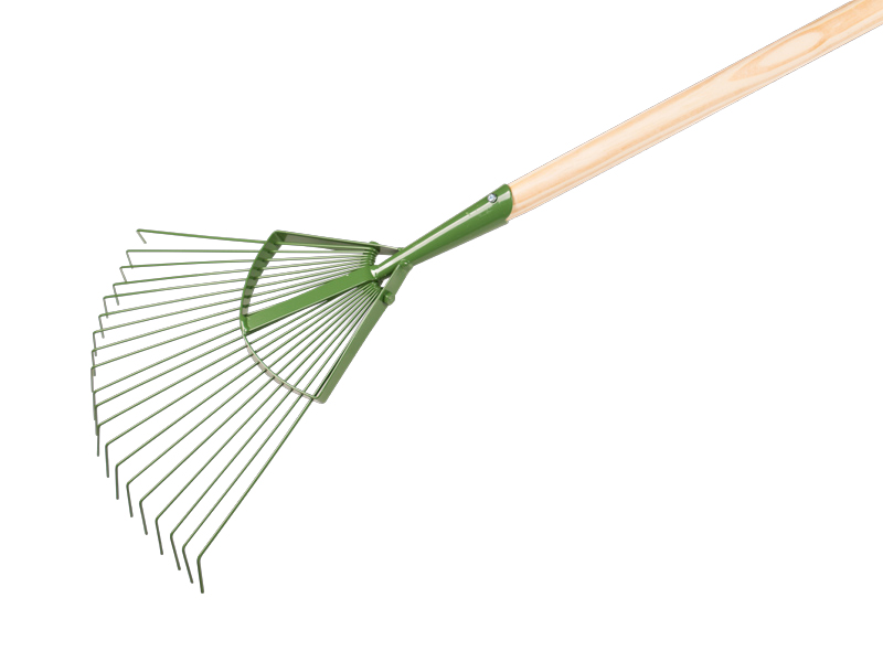 Bladhark PROFI-Plus, 20 ronde tanden, verenstaal, met IKAPE steel 150 x 2,8 cm. FSC 100%