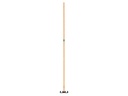 Sloothaak DE WIT 4 tands met plaat en ring, met rechte ATLAS Ecofiber steel 250 cm
