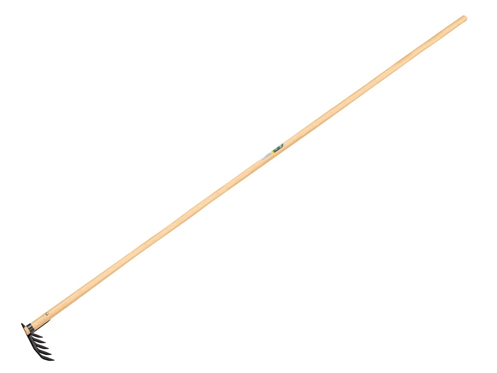 Sloothaak DE WIT 4 tands met plaat en ring, met rechte ATLAS Ecofiber steel 300 cm