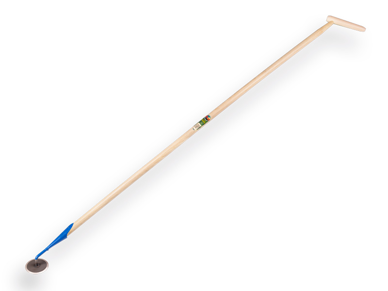 Discusschoffel DE WIT gesmeed 9 cm, met ATLAS steel 170 x 3,0 cm en druppelkruk