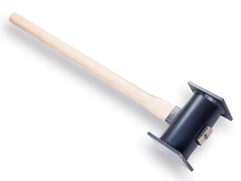 Sleg - Paalhamer DE WIT vierkant staal, met ATLAS steel 90 cm