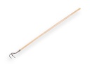 Krabber - Cultivator DE WIT gesmeed 3 tands met ESSEN steel 150 cm