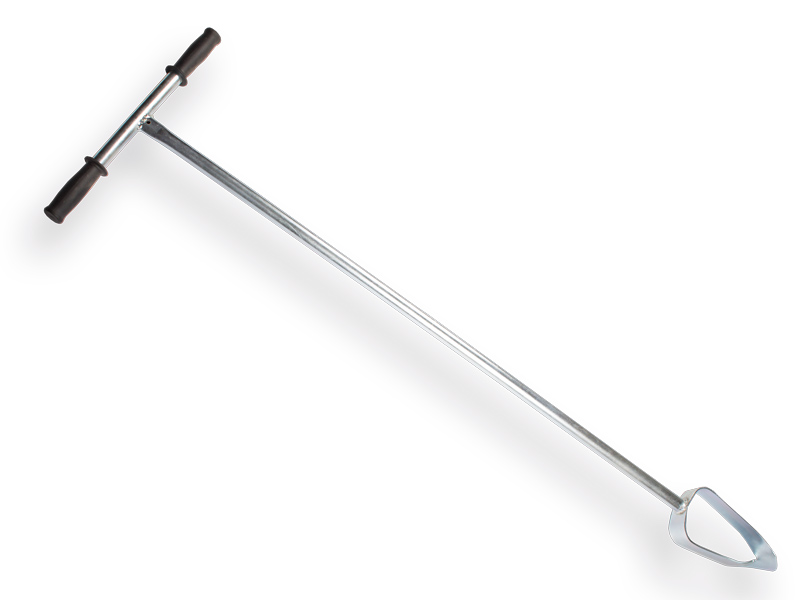 Grondboor verzinkt 7,5 cm, lengte 125 cm