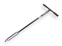 Grondboor DE WIT 8 cm verlengbaar, met gedraaide punt, lengte 127 cm