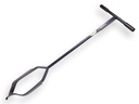 Grondboor DE WIT 20 cm verlengbaar, met gedraaide punt, lengte 127 cm