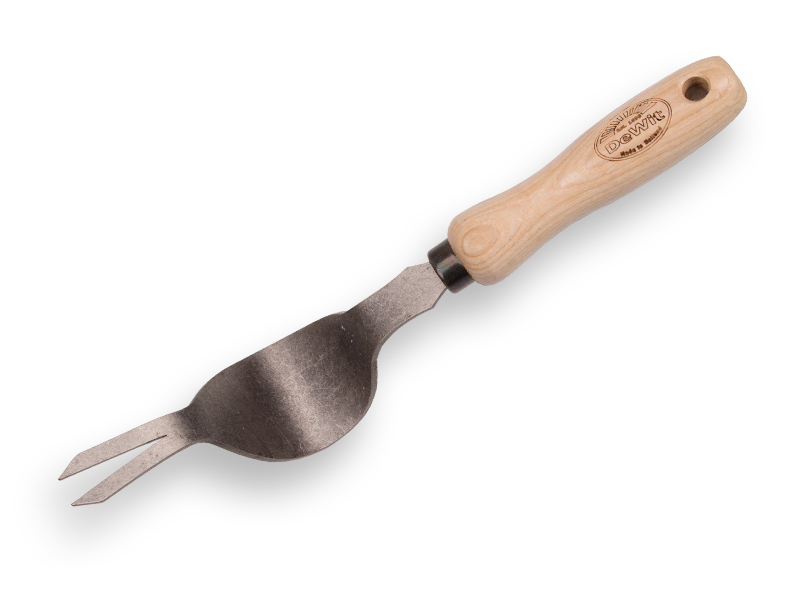 Weedpopper - Onkruidsteker DE WIT gesmeed met ESSEN handvat 14 cm