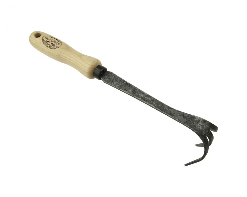 Krabber - Cultivator DE WIT Bio 3 tands met ESSEN handvat 14 cm