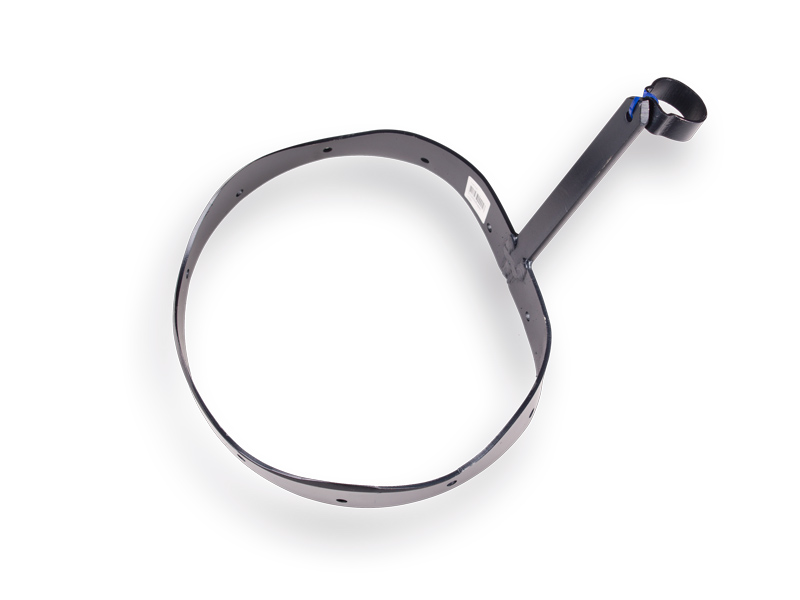 [1040100] Baggerbeugel DE WIT met ring, zonder steel