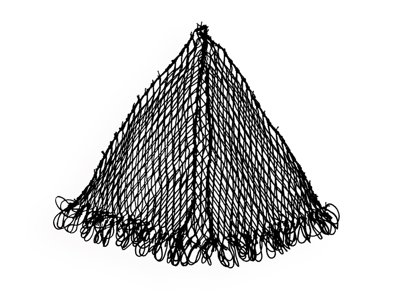 Net voor baggerbeugel nylon