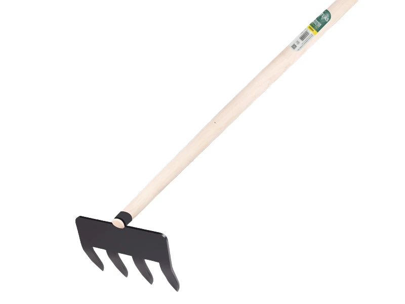 Sloothaak DE WIT 4 tands met plaat en ring, met tapse ATLAS steel 340 x 4,5 cm