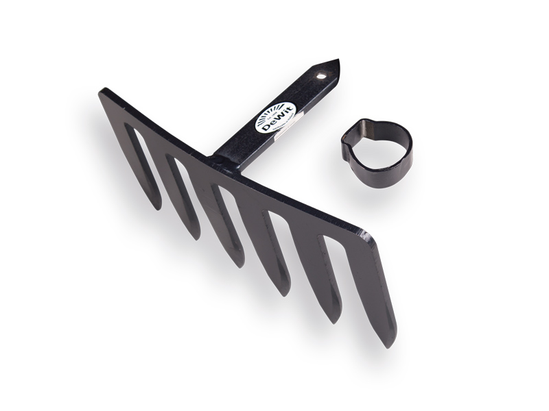 [1040210] Sloothekkel DE WIT 6 tands met ring, zonder steel