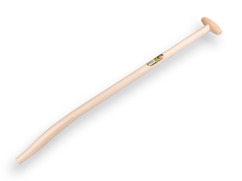 Blijhamsteel ATLAS 100 cm sterk gebogen, met doorgestoken hilt