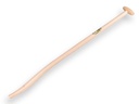 Blijhamsteel ATLAS 110 cm extra dubbel gebogen, met doorgestoken hilt