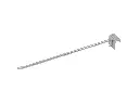 Haak 40 cm enkel, rond 10 mm, voor draagbalk