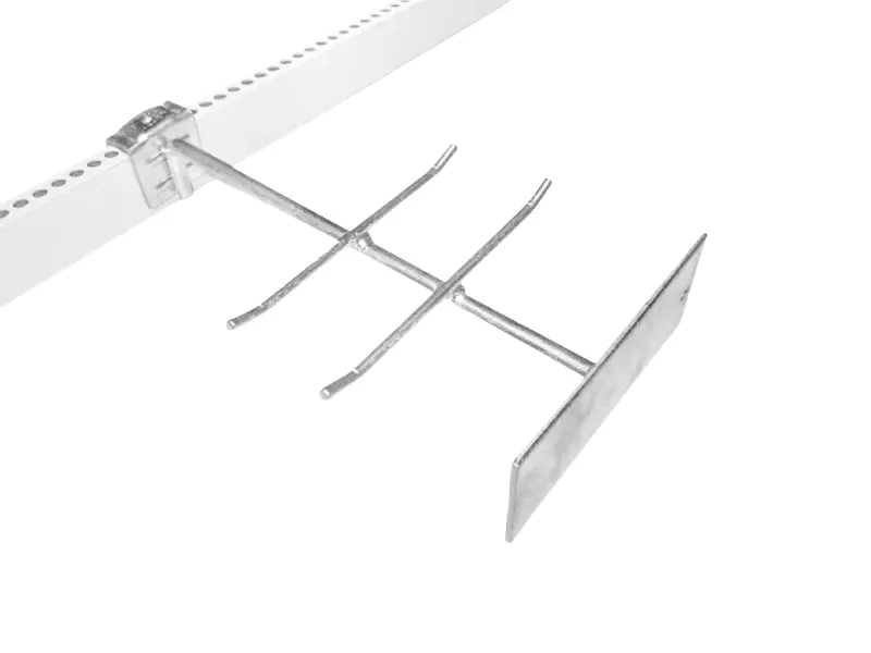 [1205040] Haak boekvorm voor D-greep of kruksteel, voor draagbalk