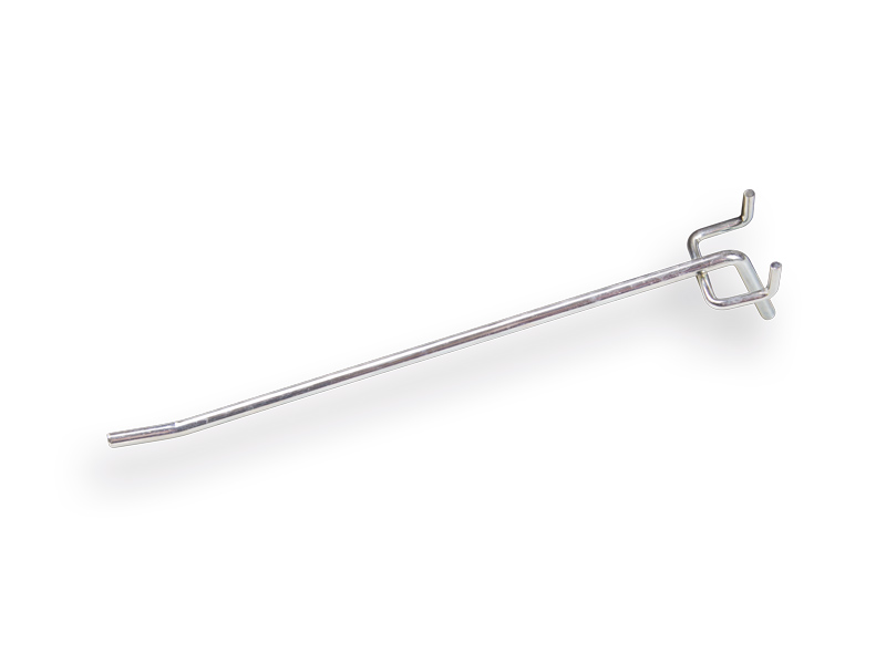 Haak 30 cm enkel, rond 4,8 mm, voor perfowand