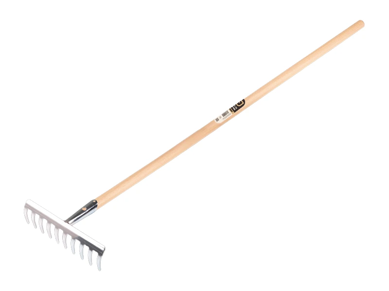 [1301110] Tuinhark Jimmy verzinkt met 10 gebogen tanden, met IKAPE steel 150 x 2,8 cm. FSC 100%