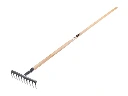 Tuinhark Jimmy verzinkt met 12 gebogen tanden, met IKAPE steel 150 x 2,8 cm. FSC 100%