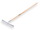 Tuinhark Jimmy verzinkt met 14 gebogen tanden, met IKAPE steel 150 x 2,8 cm. FSC 100%