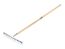Tuinhark Jimmy verzinkt met 14 gebogen tanden, met IKAPE steel 150 x 2,8 cm. FSC 100%