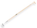 Schoffel rond model verzinkt 18 cm, met IKAPE steel 160 x 2,8 cm en flesmodel hilt. FSC 100%