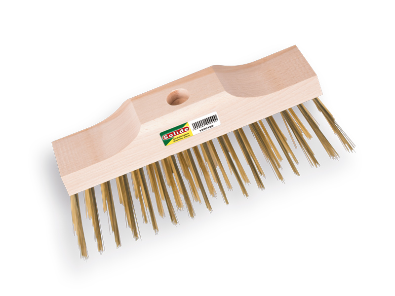 Staaldraadbezem - Tegelbezem SOLIDE 25 cm met verzinkt staaldraad, zonder steel, FSC 100%