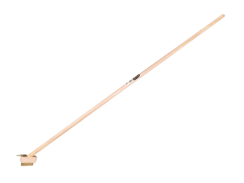 Voegenstaalborstel Jimmy gehard staaldraad, met scratcher en IKAPE steel 150 x 2,8 cm. FSC 100%