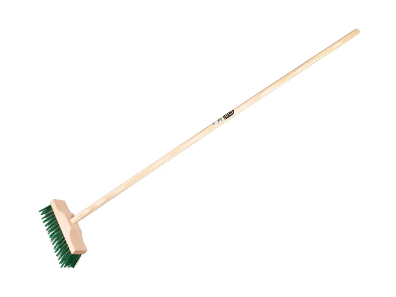 Onkruidbezem Jimmy groene PPN-verzinkt staaldraad 25 cm, met IKAPE steel 150 x 2,8 cm, FSC 100%