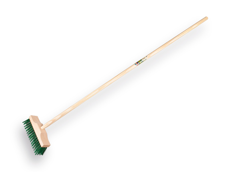 [1308262] Onkruidbezem Jimmy groene PPN-verzinkt staaldraad 25 cm, met IKAPE steel 150 x 2,8 cm, FSC 100%