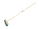 Onkruidbezem Jimmy groene PPN-verzinkt staaldraad 25 cm, met IKAPE steel 150 x 2,8 cm, FSC 100%