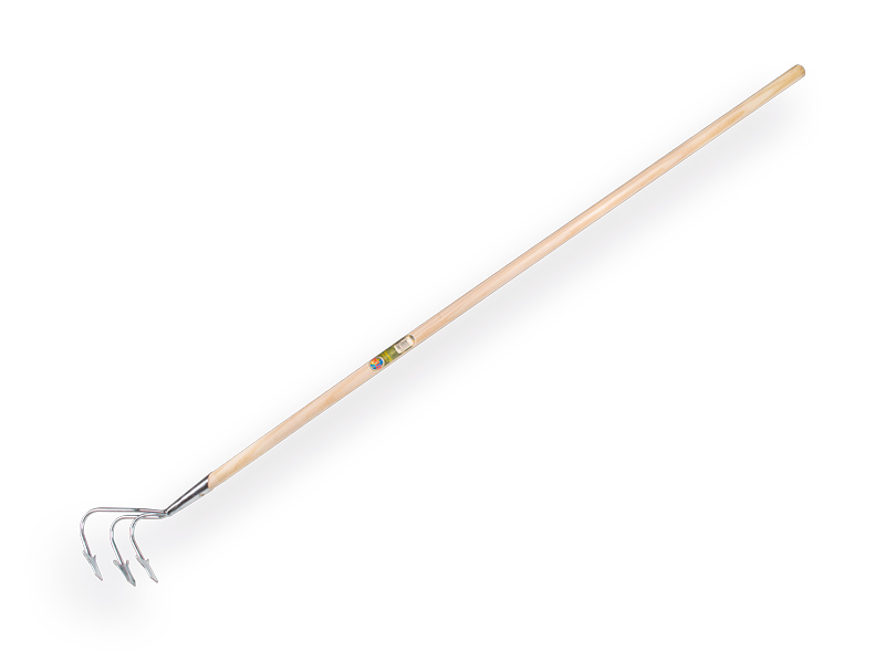 [1313310] Cultivator Jimmy 3 tands verzinkt met IKAPE steel 150 x 2,8 cm. FSC 100%