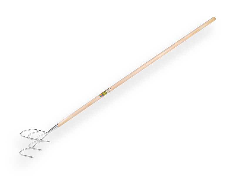 [1313325] Cultivator 5 tands verzinkt met IKAPE steel 150 x 2,8 cm. FSC 100%