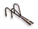 Krabber - Cultivator ATLAS Profi 3 tands, met lanspunten, zonder steel