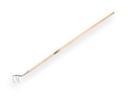 Krabber - Cultivator Jimmy 3 tands verzinkt, met IKAPE steel 150 x 2,8 cm. FSC 100%